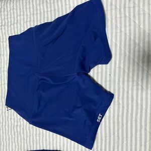SET Active Blue Athletic Shorts breathe airluxe